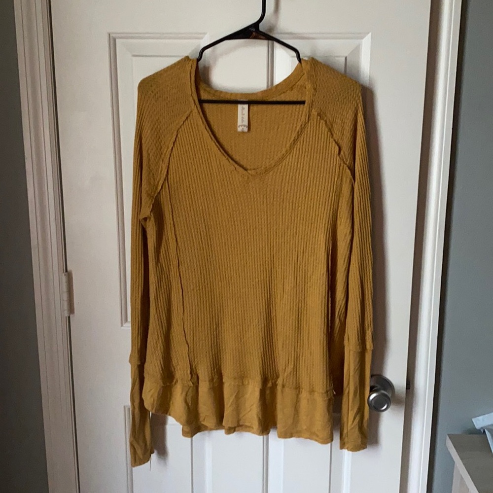 Mustard Yellow Altar’d State Babydoll Tunic